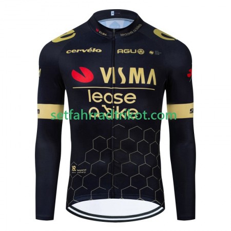 Visma Lease A Bike Radtrikot Langarm 2024 N001